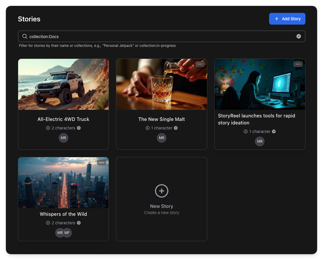 Stories Page