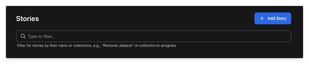 Story Searchbar