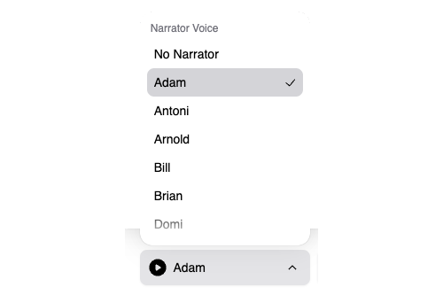 Narration Voices